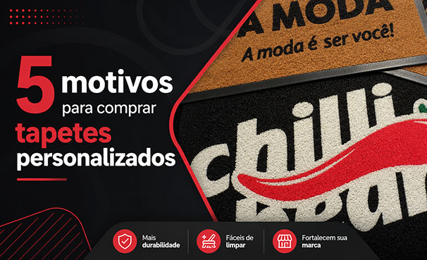 Tapete personalizado com logo em ambiente corporativo