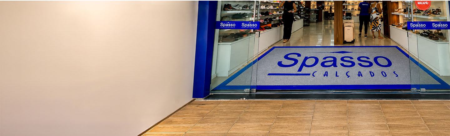 Tapete personalizado para entrada de empresa