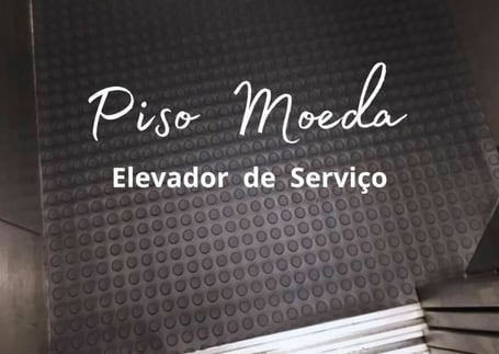 Piso emborrachado moeda preto identificado para elevador de serviço
