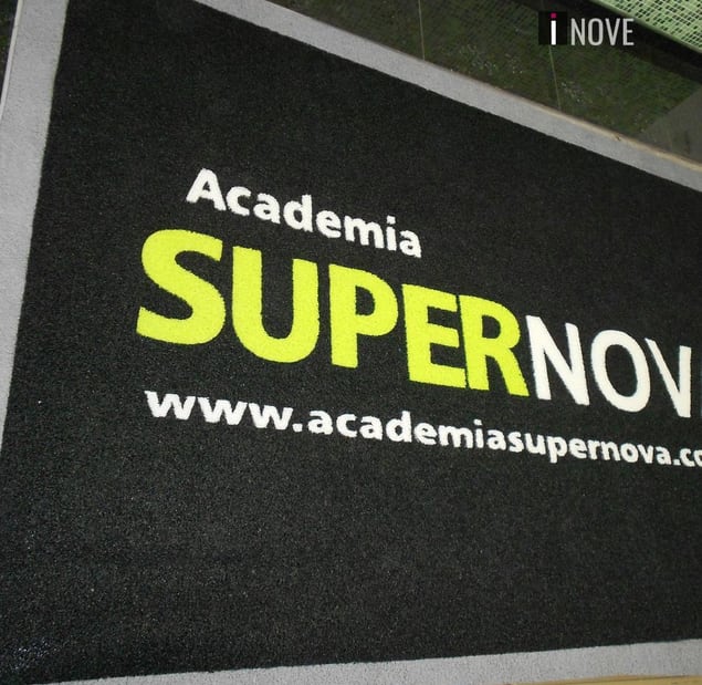Tapete preto da Academia Supernova personalizado Tapete preto da Academia Supernova personalizado